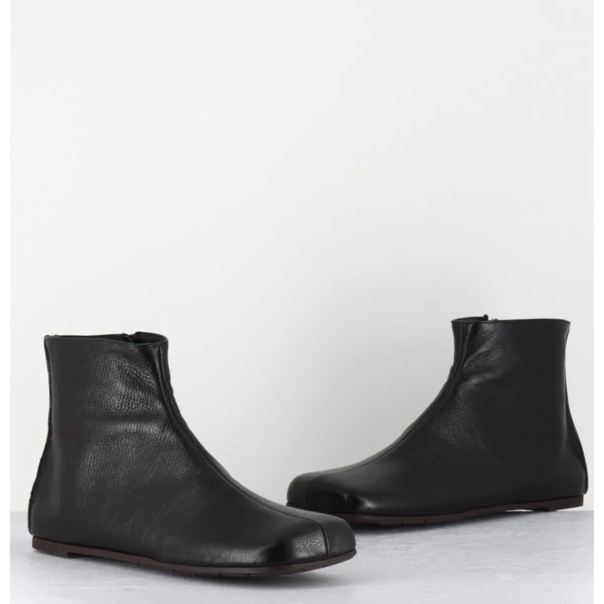 Boots^ANTONIO BARBATO Boos plates minimalistes en cuir - AB1655 MADRAS NERO NOIR