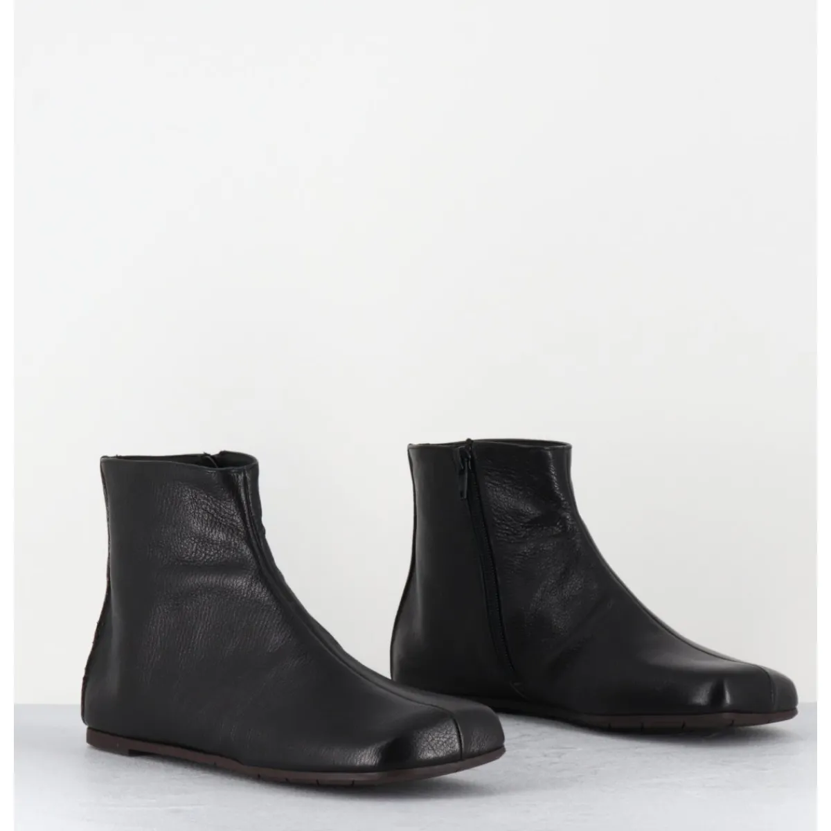 Boots^ANTONIO BARBATO Boos plates minimalistes en cuir - AB1655 MADRAS NERO NOIR
