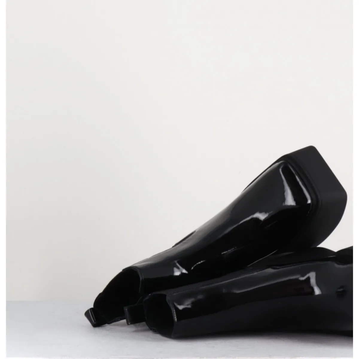 Boots | Plateformes^GARRICE LAB Boots à plateforme bout carré en cuir vernis - LEA VERNICE NERO NOIR