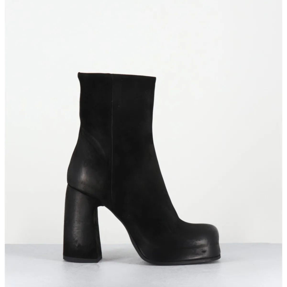 Boots | Plateformes^GARRICE LAB Boots à plateforme en cuir gras - KATHY GOMMA NERO NOIR