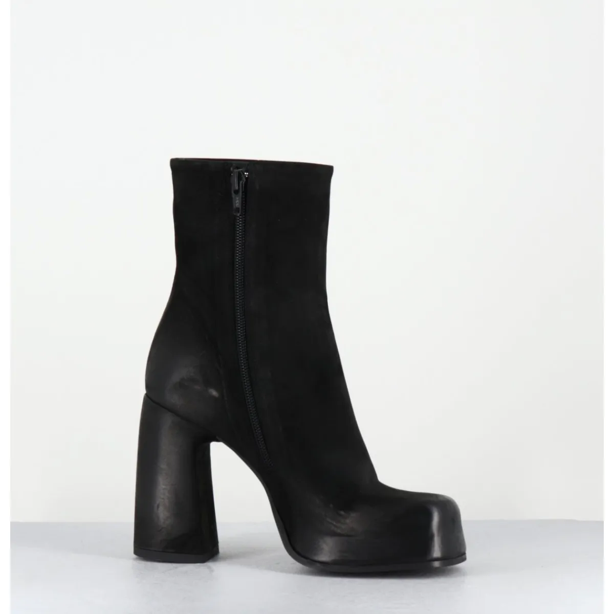 Boots | Plateformes^GARRICE LAB Boots à plateforme en cuir gras - KATHY GOMMA NERO NOIR