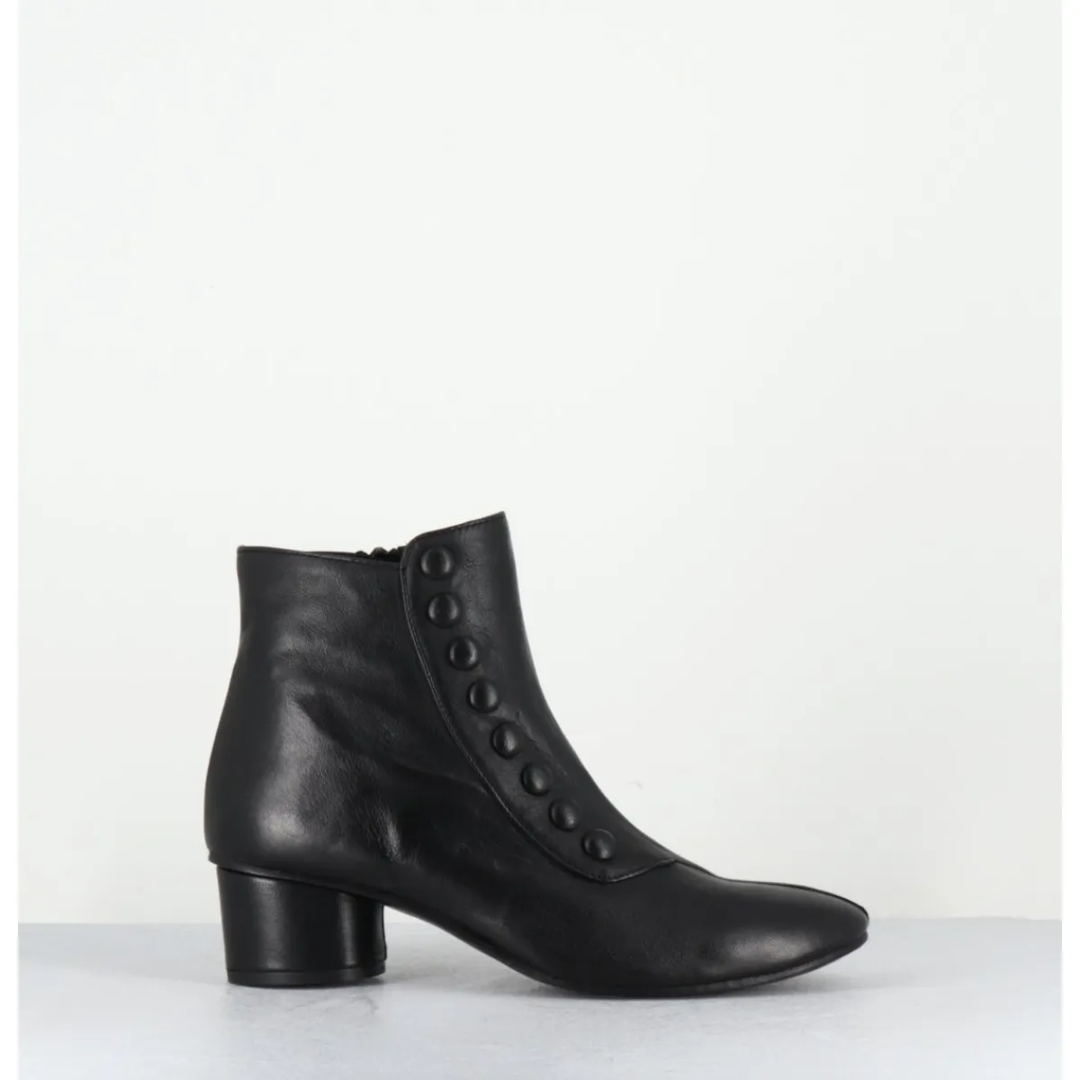 Boots^GARRICE LAB Boots Avant-Garde à boutons en cuir - TIAG FAR WEST NERO NOIR