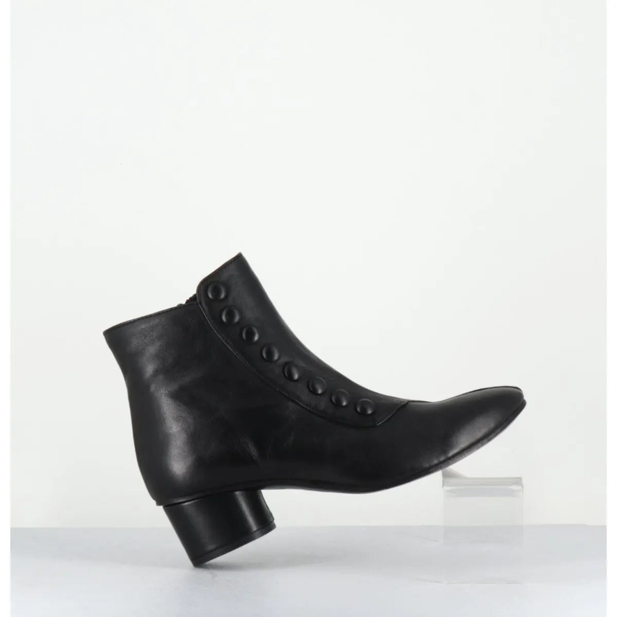 Boots^GARRICE LAB Boots Avant-Garde à boutons en cuir - TIAG FAR WEST NERO NOIR