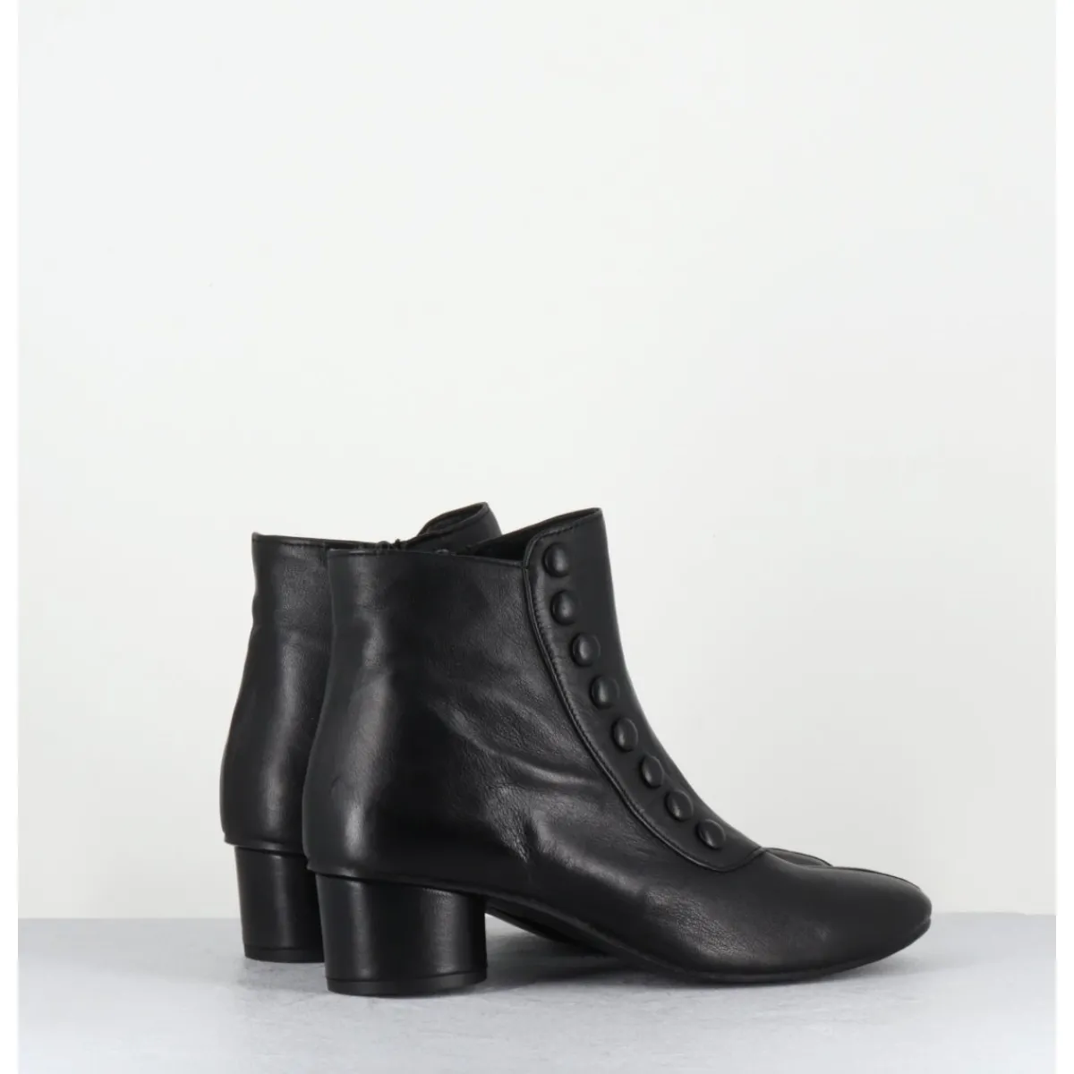 Boots^GARRICE LAB Boots Avant-Garde à boutons en cuir - TIAG FAR WEST NERO NOIR