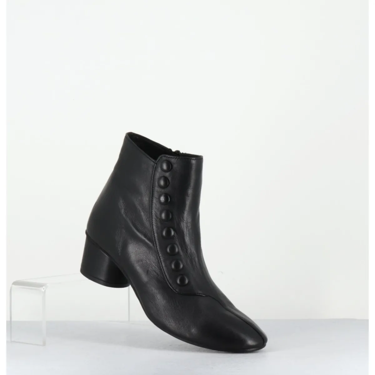 Boots^GARRICE LAB Boots Avant-Garde à boutons en cuir - TIAG FAR WEST NERO NOIR