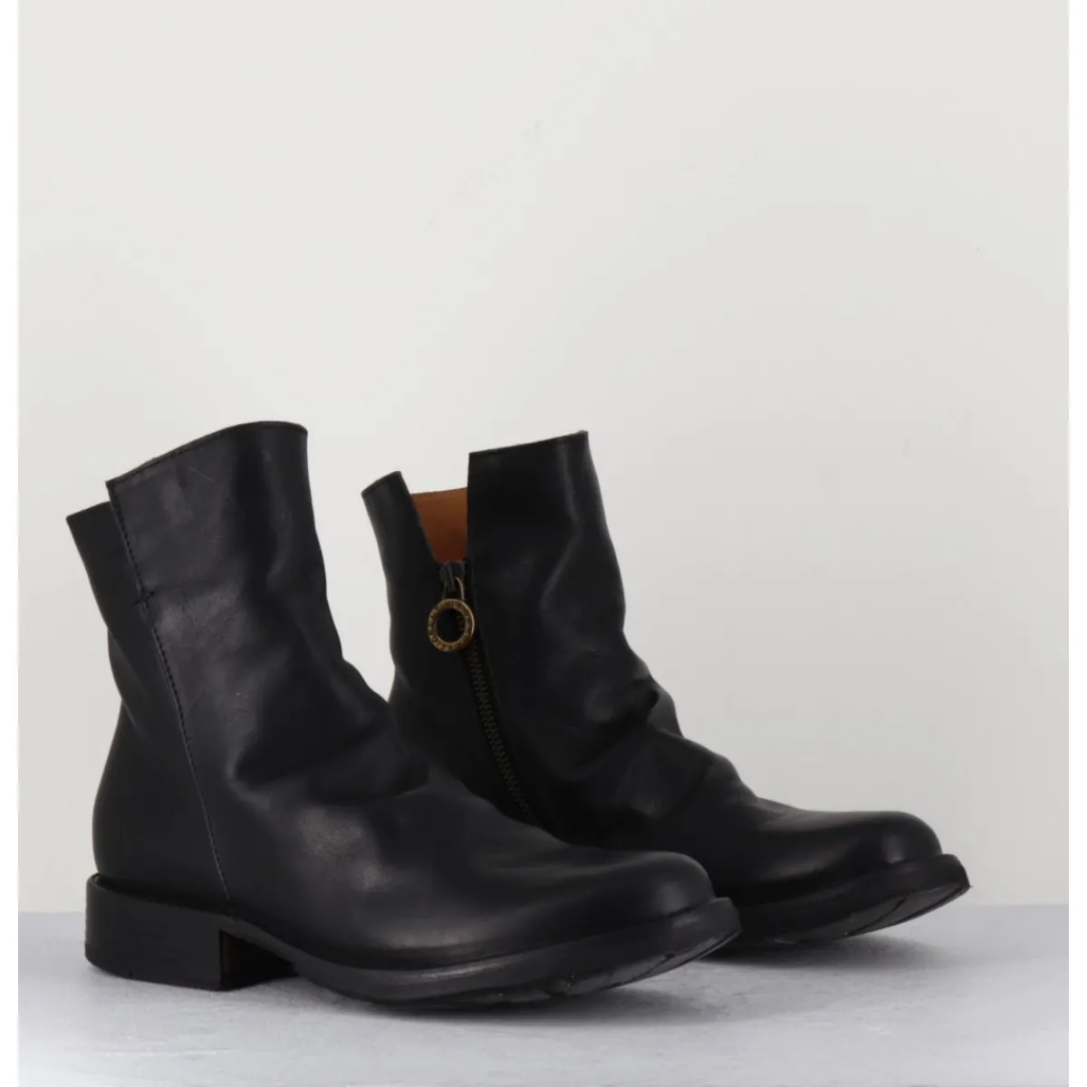 Boots | Bikers^FIORENTINI+BAKER Boots biker plates en cuir - ELF-22 BLACK BOOTS NOIR