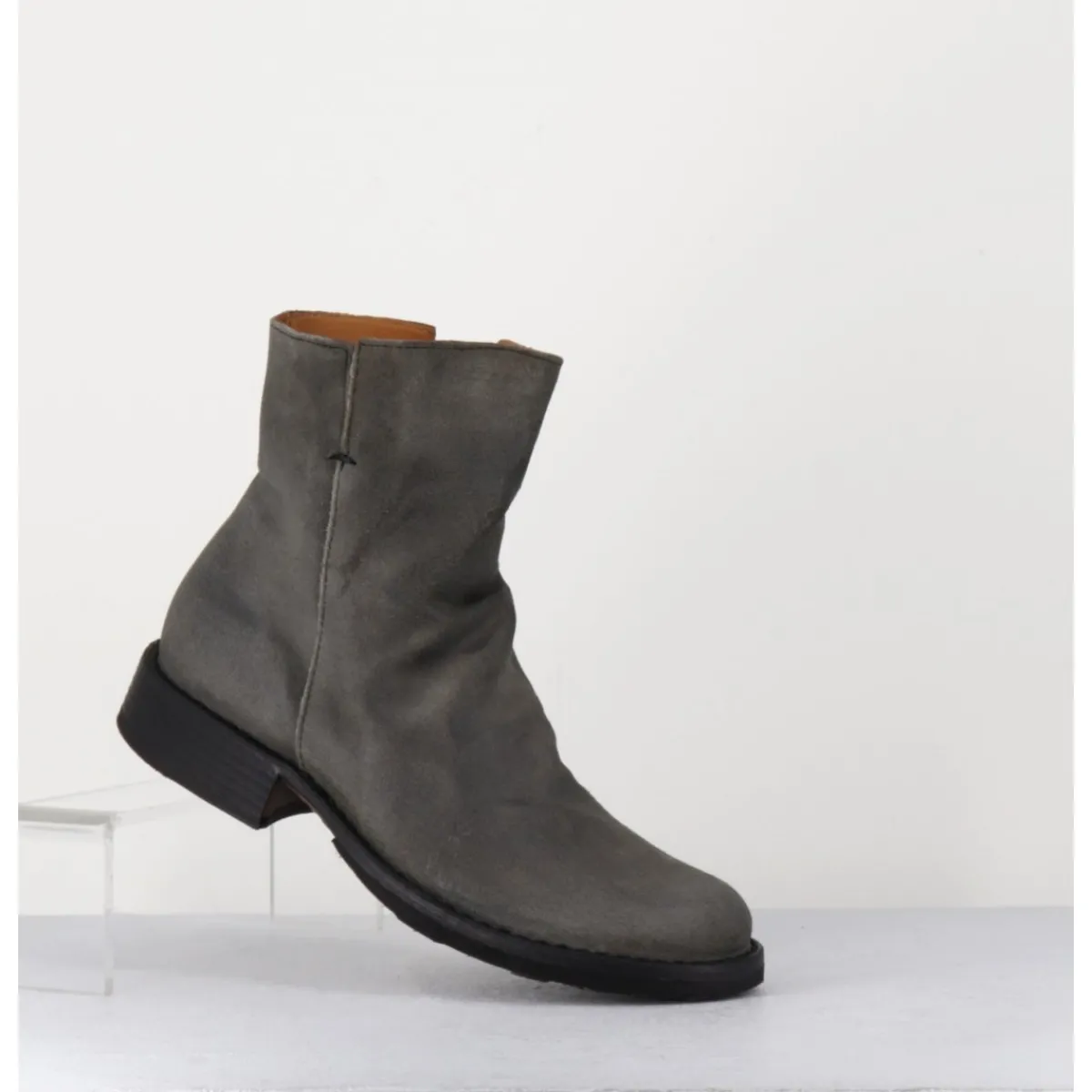Boots | Bikers^FIORENTINI+BAKER Boots biker plates en daim gris - ELF-22 LAVAGNA BOOTS TAUPE