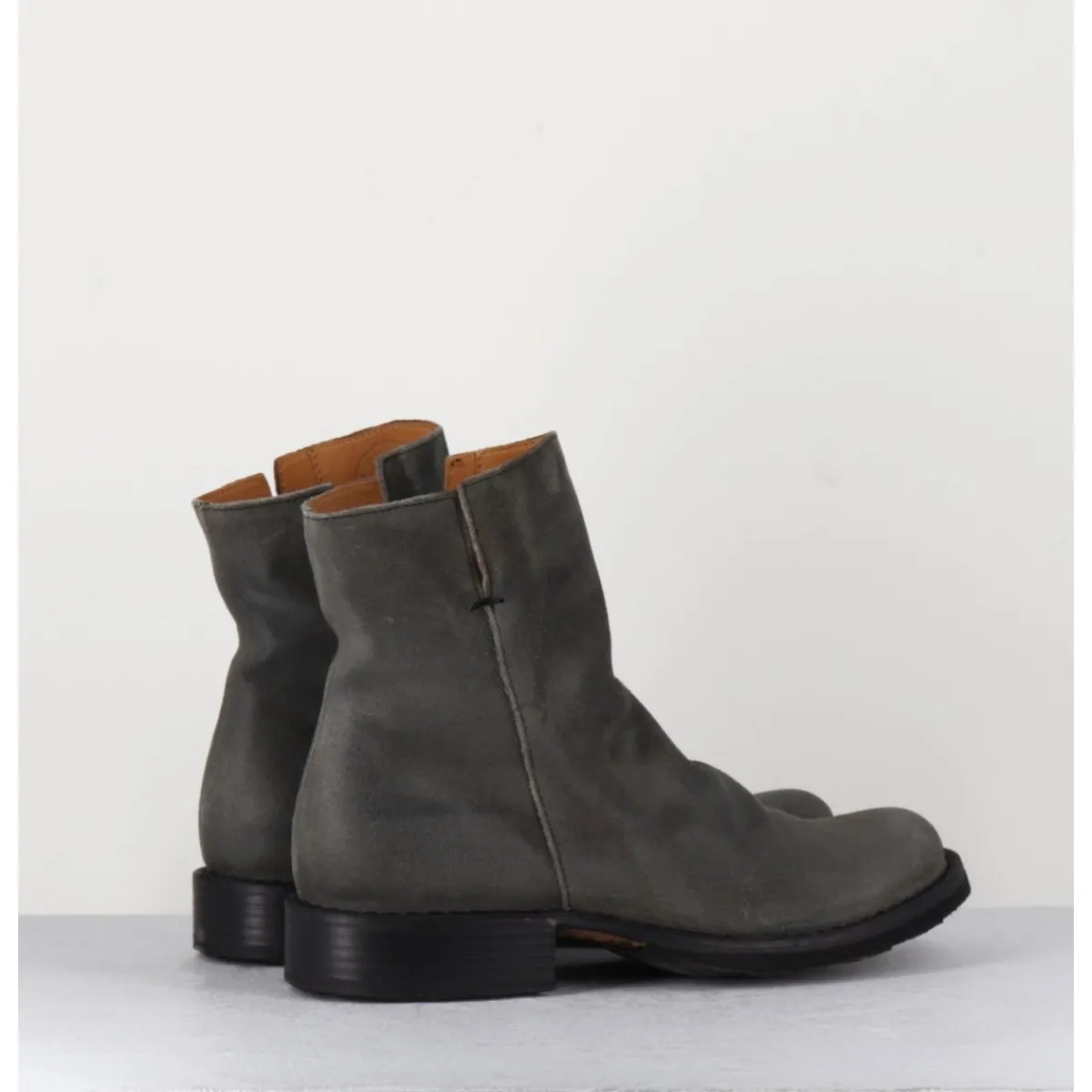Boots | Bikers^FIORENTINI+BAKER Boots biker plates en daim gris - ELF-22 LAVAGNA BOOTS TAUPE