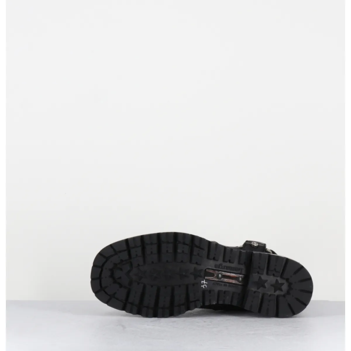 Boots | Bikers^LEMARGO Boots bikers en cuir - BM11A CORDOVAN NERO NOIR