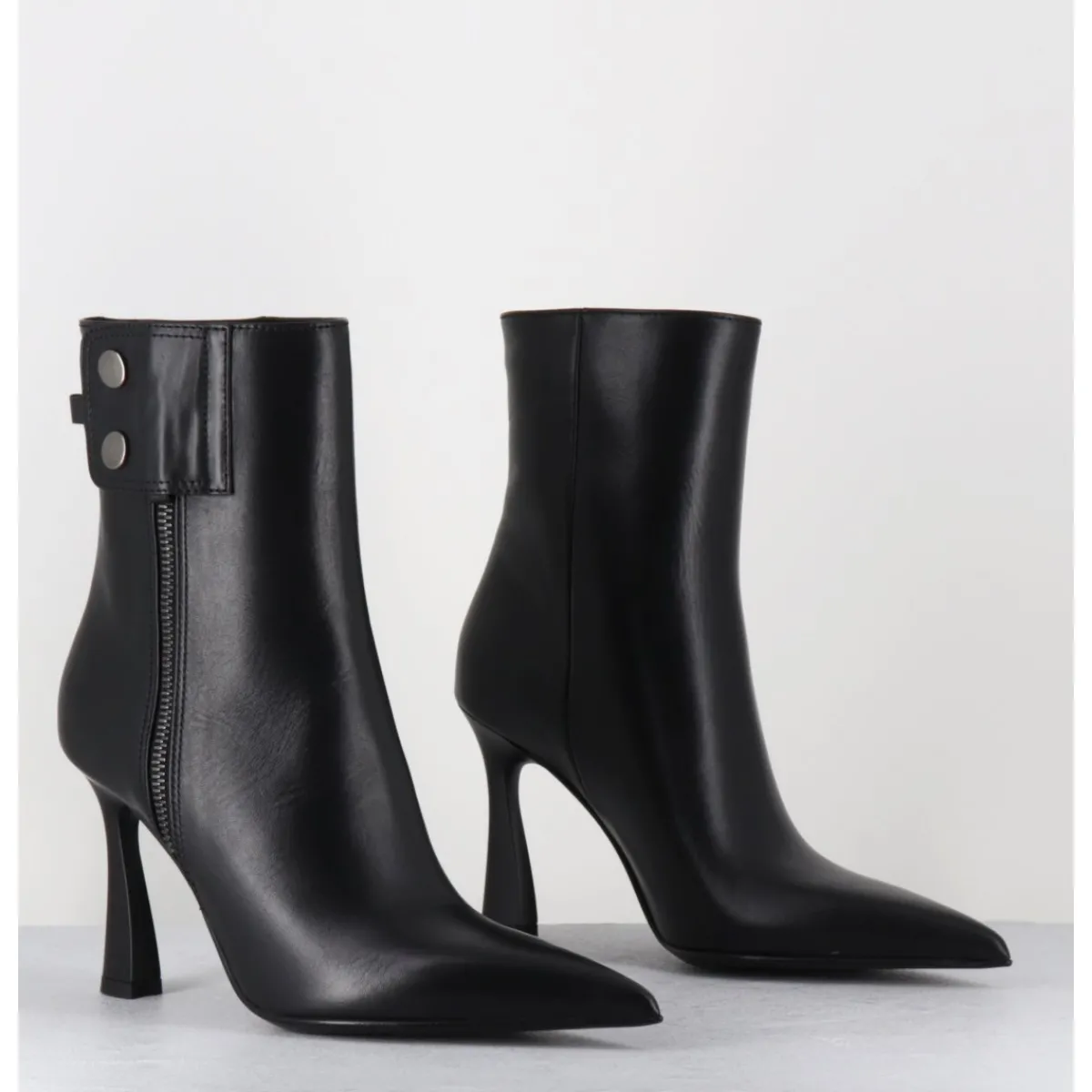 Boots^PREMIATA Boots bout pointu talon haut en cuir - M6836 GARDA NERO NOIR