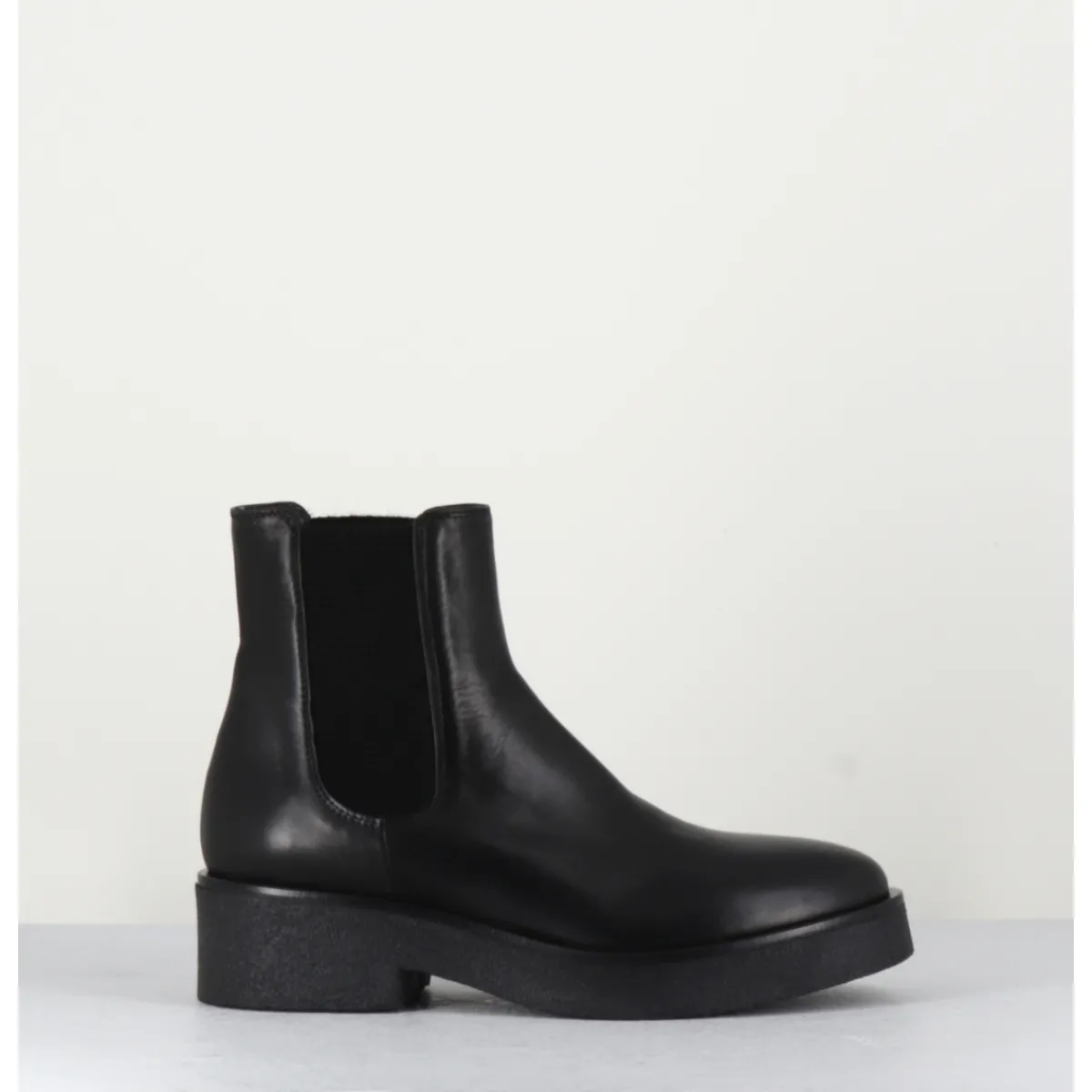 Boots^GARRICE LAB Boots chelsea en cuir naplak - PERLA NERO NOIR