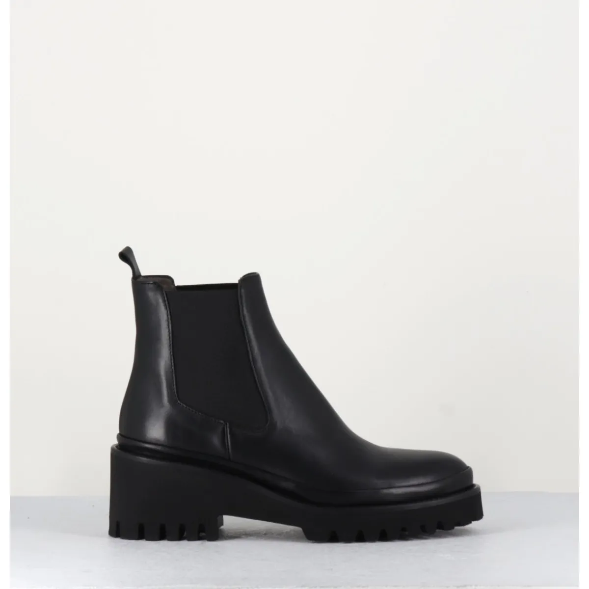 Boots^GARRICE LAB Boots chelsea en cuir & semelle micro - BRADI CALF NERO NOIR