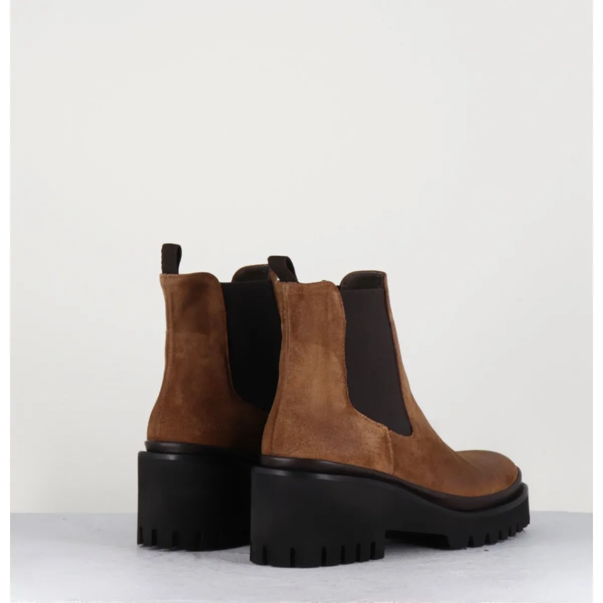 Boots^GARRICE LAB Boots chelsea en daim & semelle micro - BRADI OIL CASTAGNO CAMEL