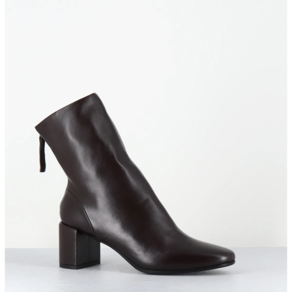 Boots^HALMANERA Boots en cuir souple à talon - BETA26 BARON T MORO MARRON