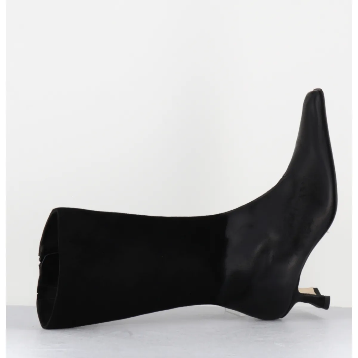 Boots^MIISTA Boots en cuir dégradé petit talon - RILLA DEGRADE BOOTS NOIR