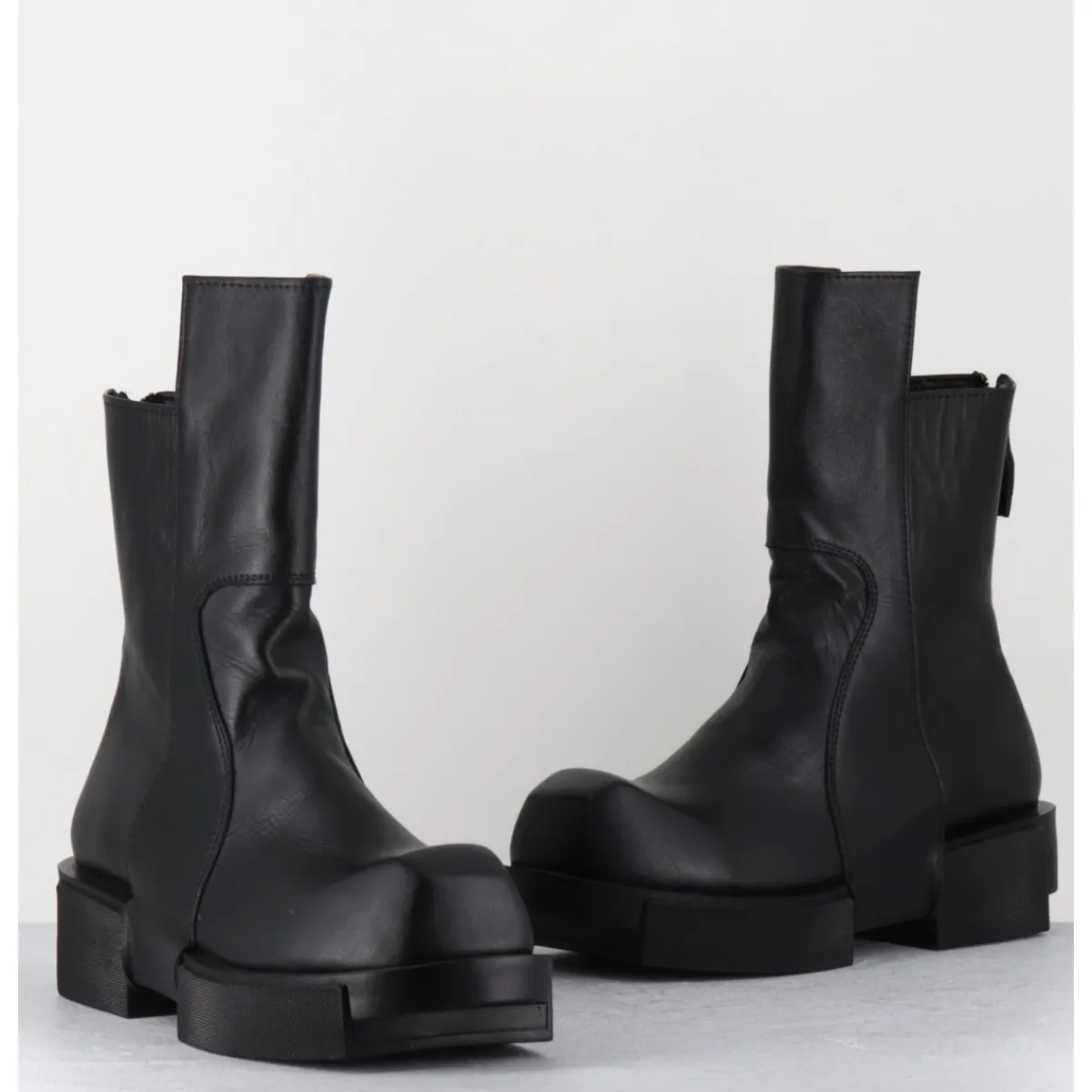 Boots^SDM Boots en cuir légères semelle déstructurée - GURA VITELO NERO NOIR