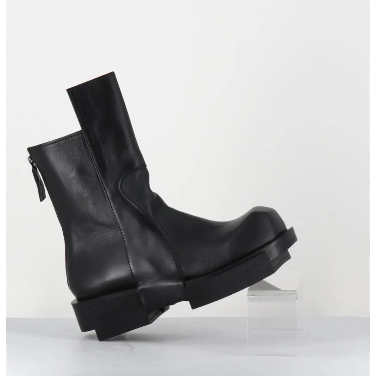 Boots^SDM Boots en cuir légères semelle déstructurée - GURA VITELO NERO NOIR