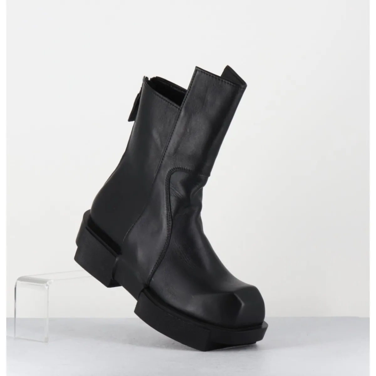 Boots^SDM Boots en cuir légères semelle déstructurée - GURA VITELO NERO NOIR