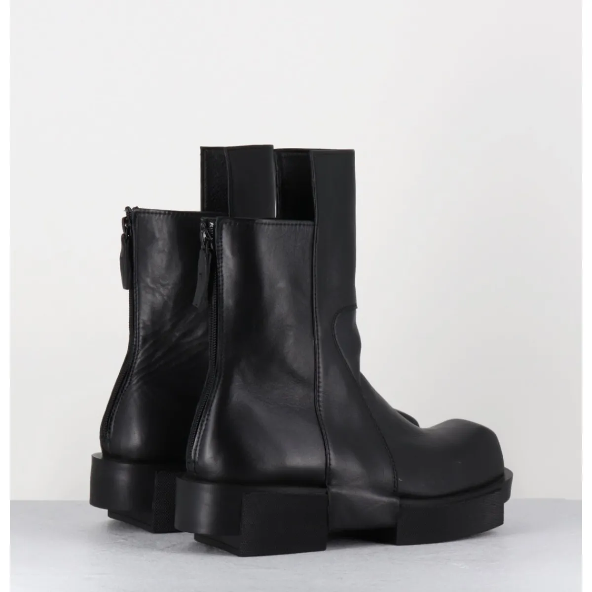 Boots^SDM Boots en cuir légères semelle déstructurée - GURA VITELO NERO NOIR