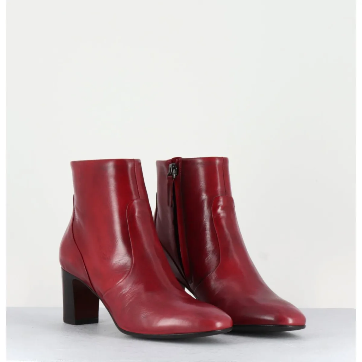 Boots^GARRICE LAB Boots en cuir souple - F570 ROSSO ROUGE