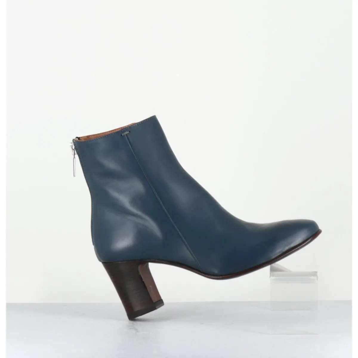 Boots^LA BOTTEGA DI LISA Boots en cuir souple - 5540 GLAM BLU BLEU