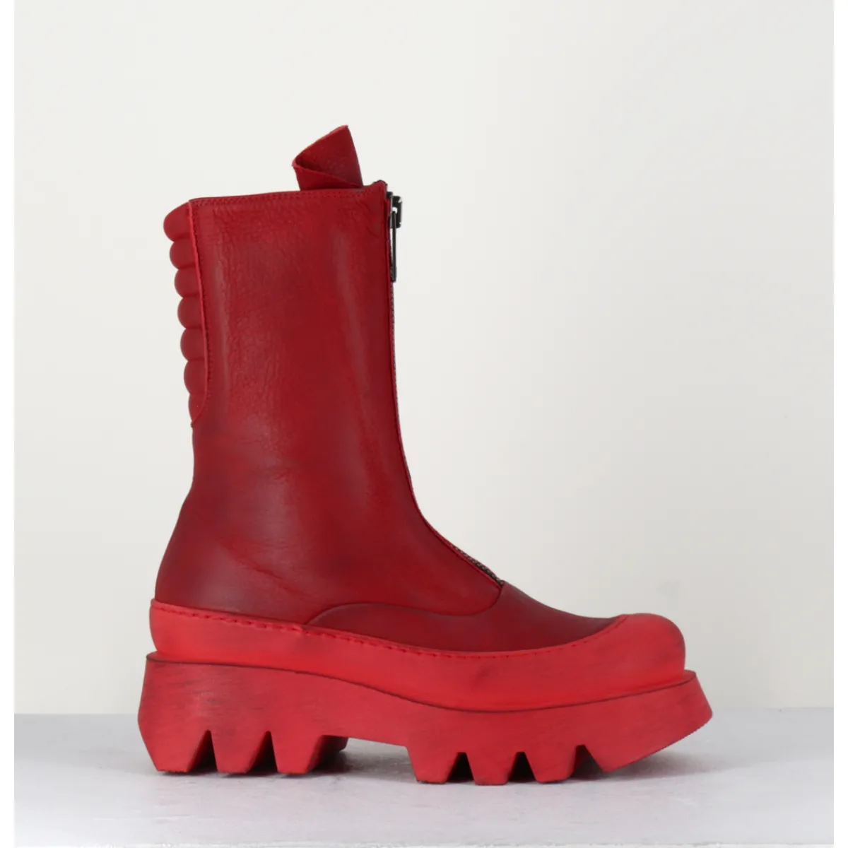 Boots^LOFINA Boots en cuir souple à zip - 2682 ROSSO ROUGE