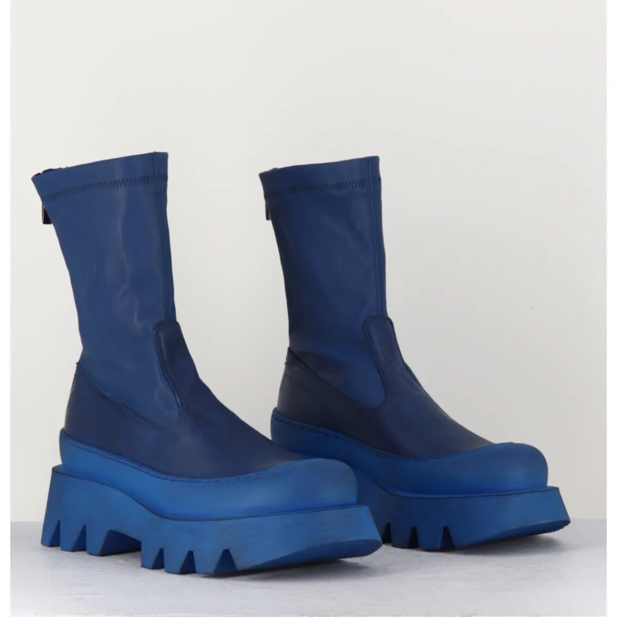 Boots^LOFINA Boots en cuir stretch - 2662 INDEMONIAT BLEU