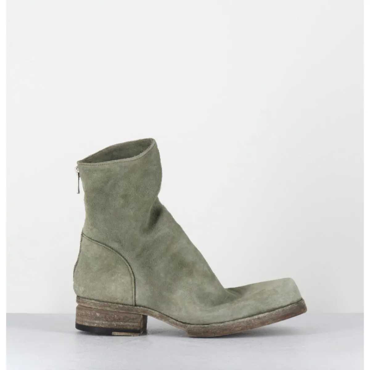 Boots^SHOTO Boots ligne avant-garde en daim lavé kaki - 51798 VERDE WASHED