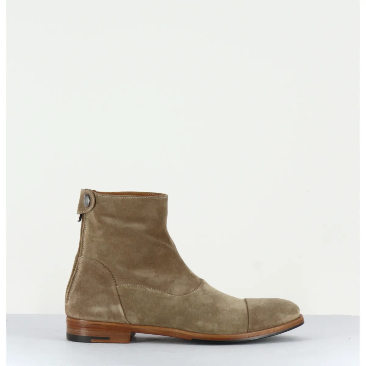 Boots^ALBERTO FASCIANI Boots plates en daim - ZOE 56067 LARICE TAUPE