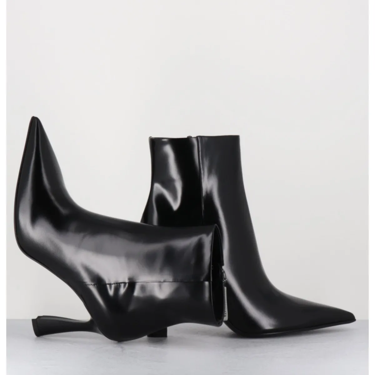 Boots^PREMIATA Boots pointues talon haut cuir glacé - M6594 SPLENDID NERO NOIR