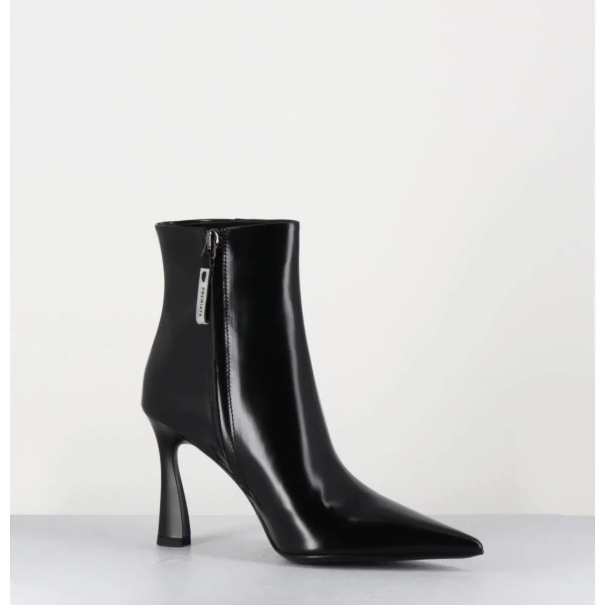 Boots^PREMIATA Boots pointues talon haut cuir glacé - M6594 SPLENDID NERO NOIR