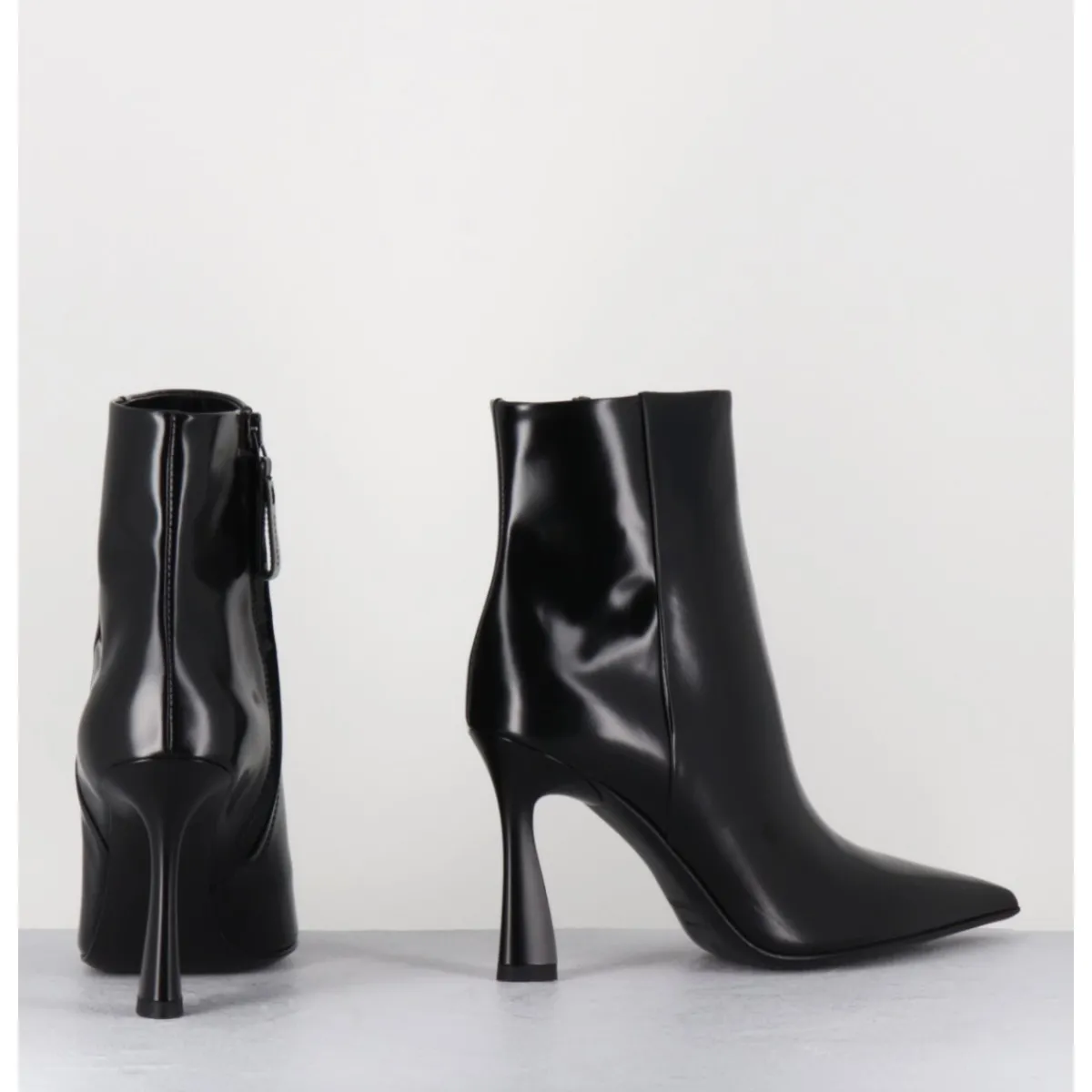 Boots^PREMIATA Boots pointues talon haut cuir glacé - M6594 SPLENDID NERO NOIR