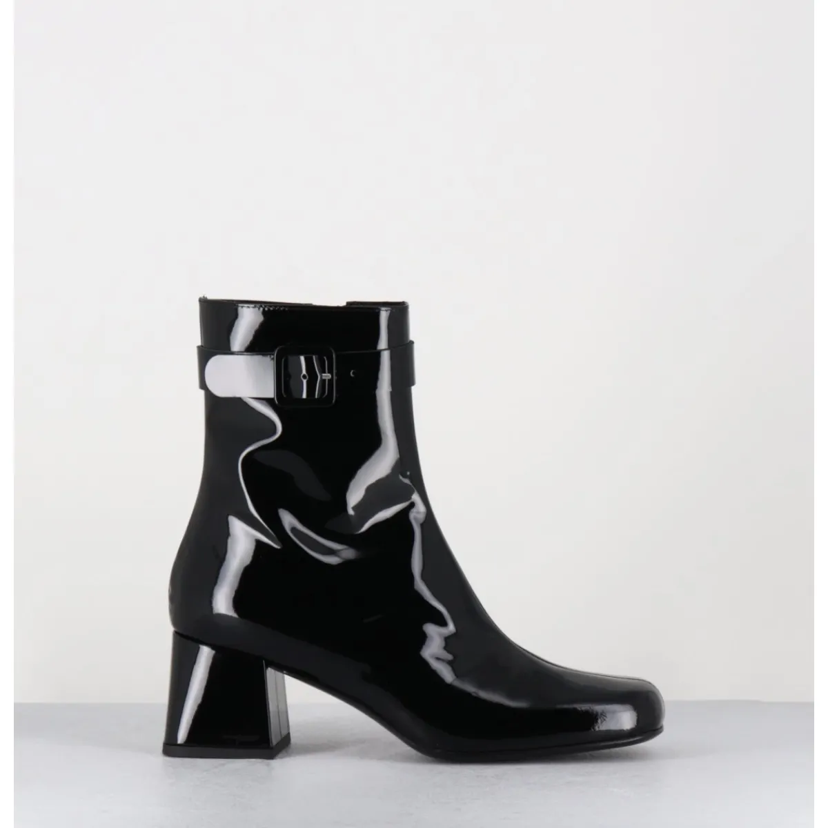 Boots^ROTTA Boots 60s en cuir vernis - XERT VERNICE BLACK NOIR