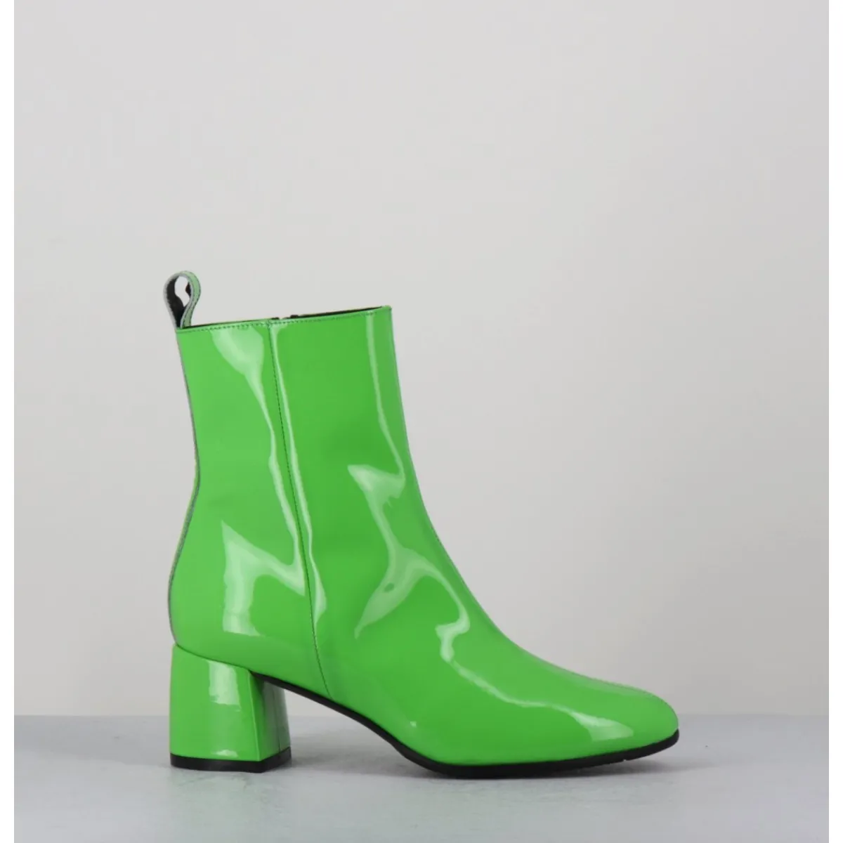 Boots^GARRICE LAB Boots 60s en cuir vernis - SAMUI4 VERNICE VERDE VERT