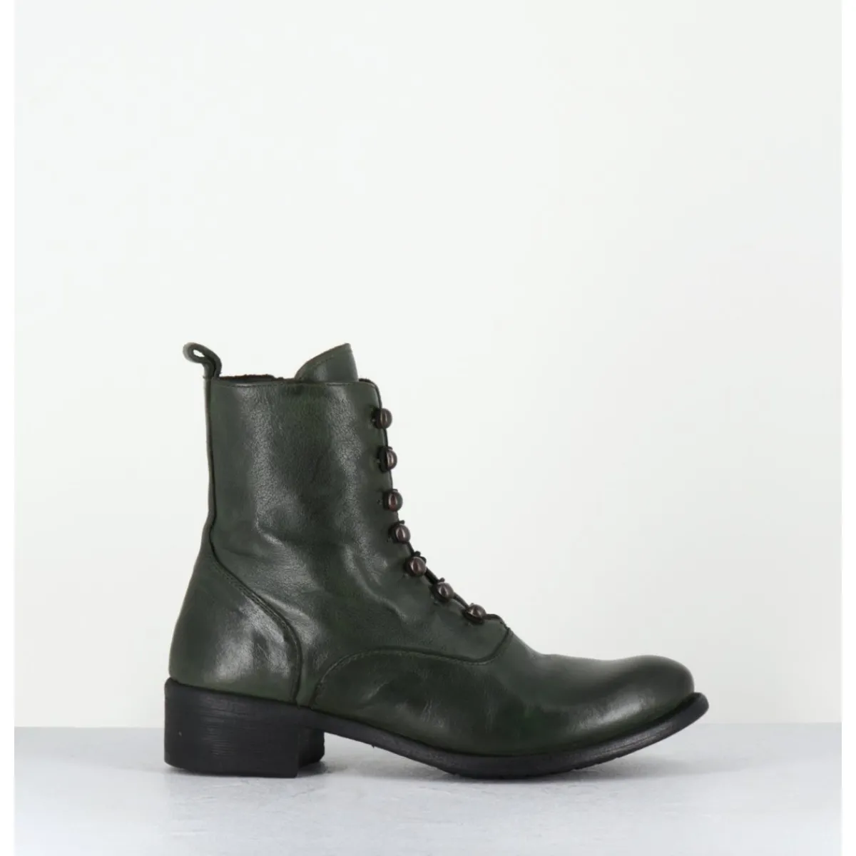 Boots^OFFICINE CREATIVE Boots souples en cuir à boutons - LISON CAOU036 VERDE VERT