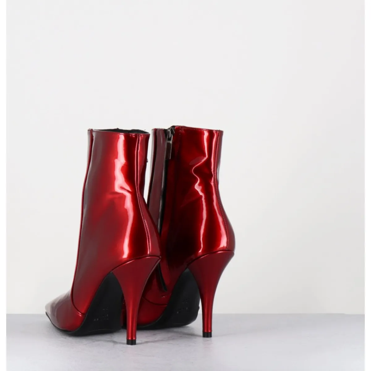 Boots^GARRICE LAB Boots talon haut en cuir vernis glossy - MECHA2 GALASSIA ROSSO ROUGE