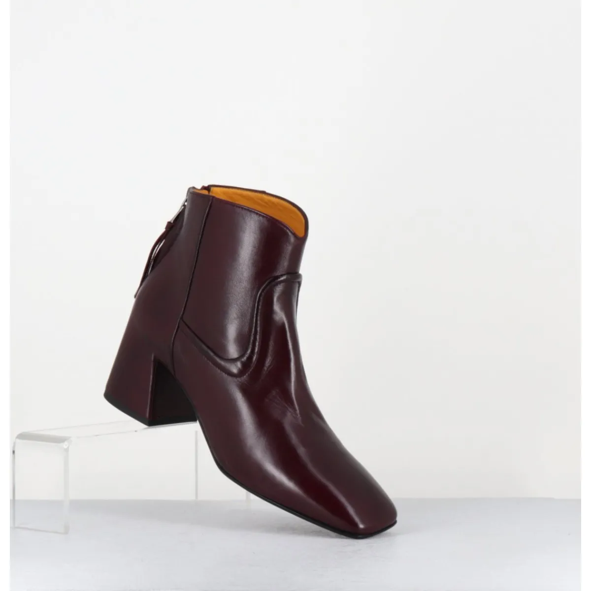 Boots^MARA BINI Boots talon recouvert en agneau x - T247 SETA VINACIA BORDEAU