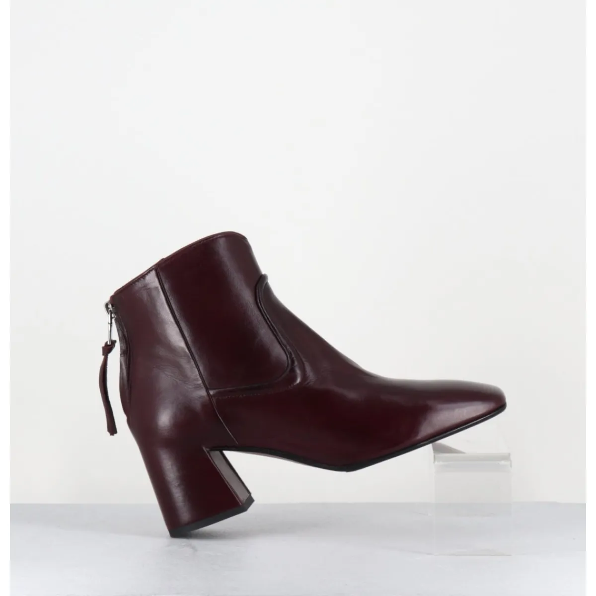Boots^MARA BINI Boots talon recouvert en agneau x - T247 SETA VINACIA BORDEAU