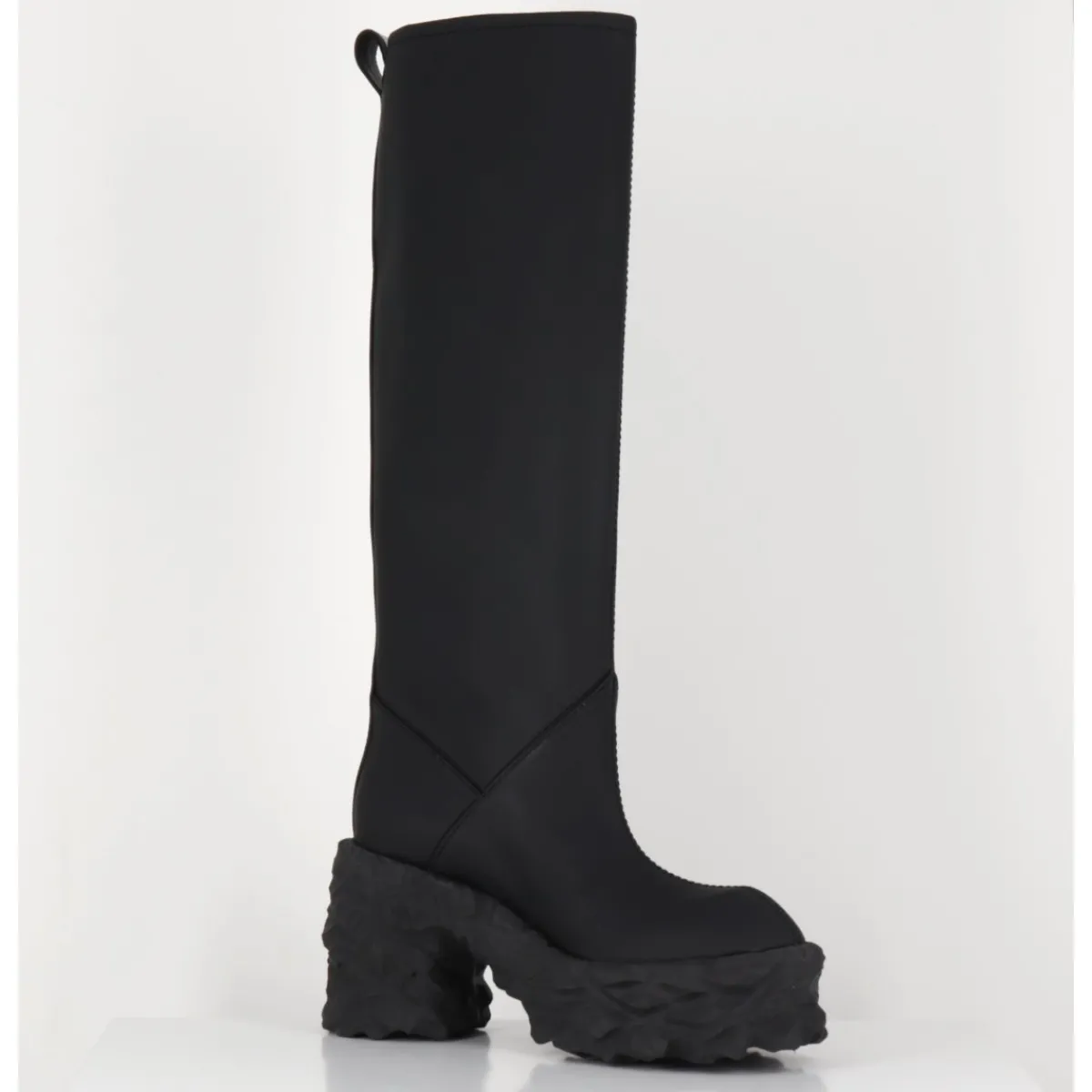 Bottes | Plateformes^PREMIATA Botte cuir mat plateforme texturée - M6315 CUSTO NERO NOIR