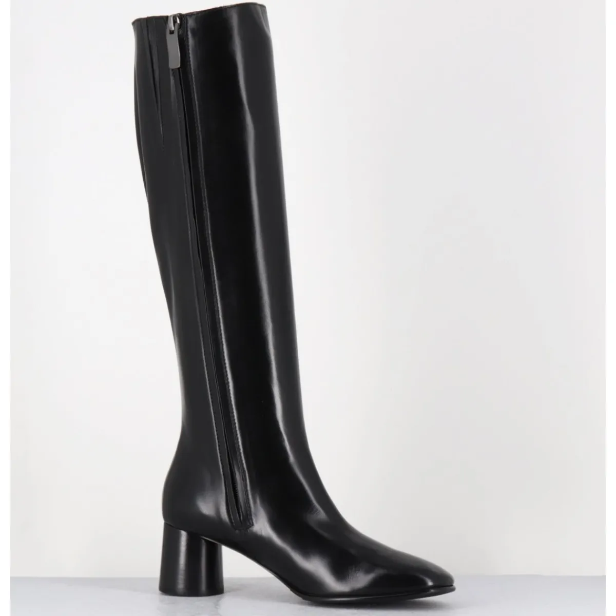 Bottes^GARRICE LAB Bottes en agneau plongé talon graphique - GARDONE NAPPA NERO NOIR
