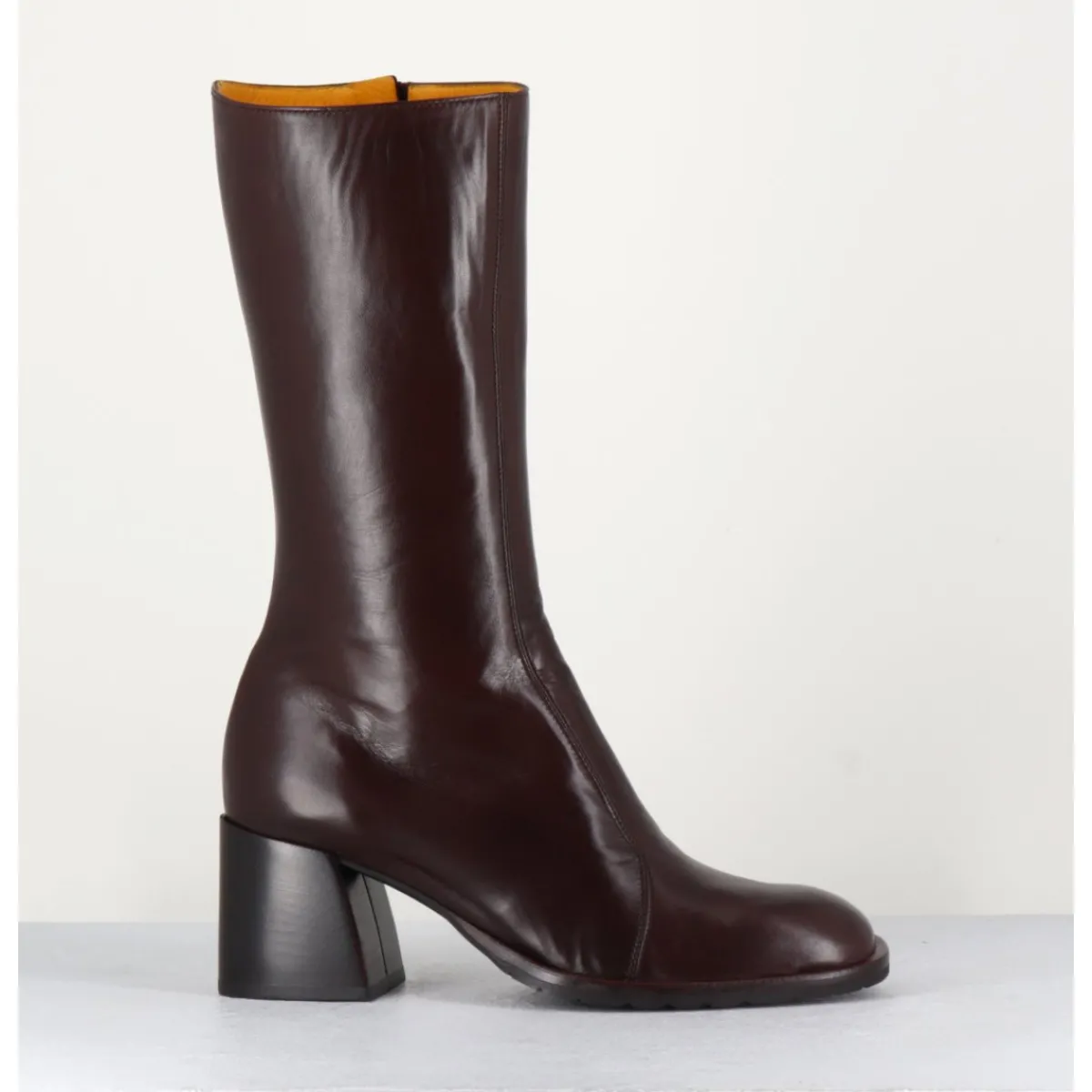 Bottes | Boots^MARA BINI Bottes mi-hautes en cuir souple - R288M SETA CAFE MARRON