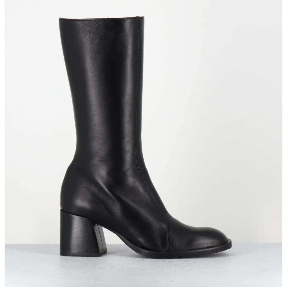 Bottes | Boots^MARA BINI Bottes mi-hautes en cuir souple - R288M SETA NERO NOIR