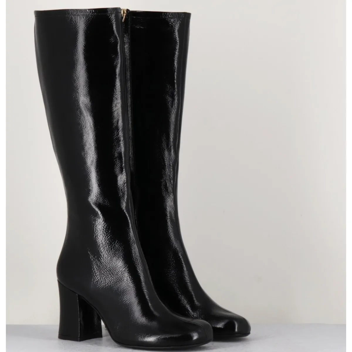 Bottes^GARRICE LAB Bottes 60s en cuir naplak - AH2983 FINISH NERO NOIR