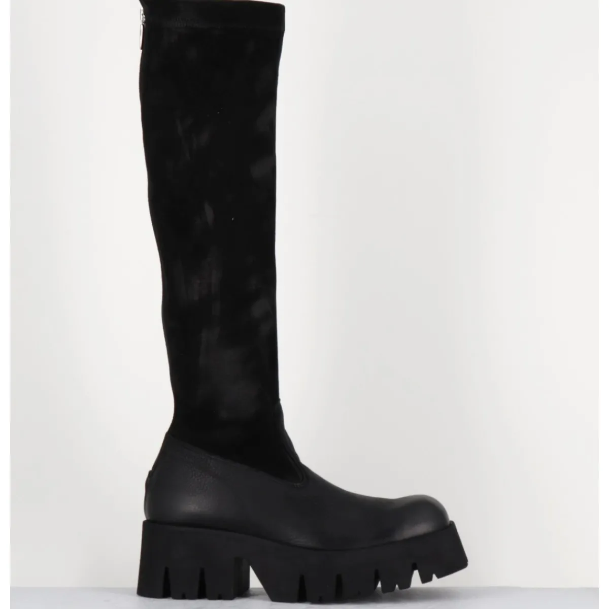 Bottes^LOFINA Bottes stretch bi-matière cuir - 4225 GAS NERO NOIR