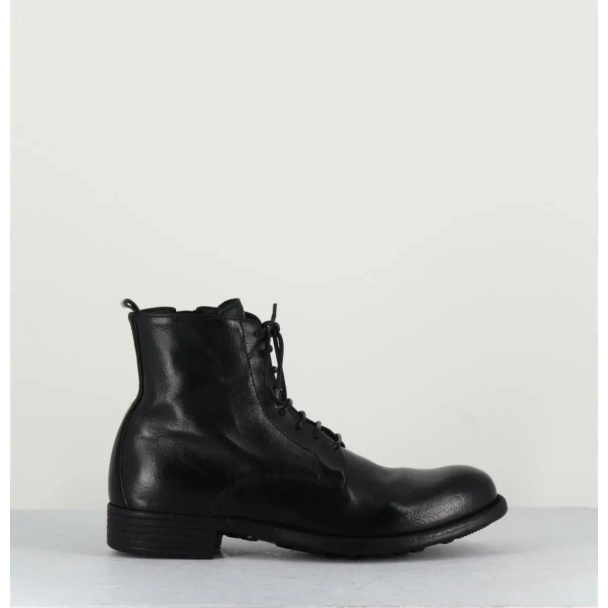 Boots^OFFICINE CREATIVE Bottines à lacets en cuir - CALIXTE02 NERO NOIR