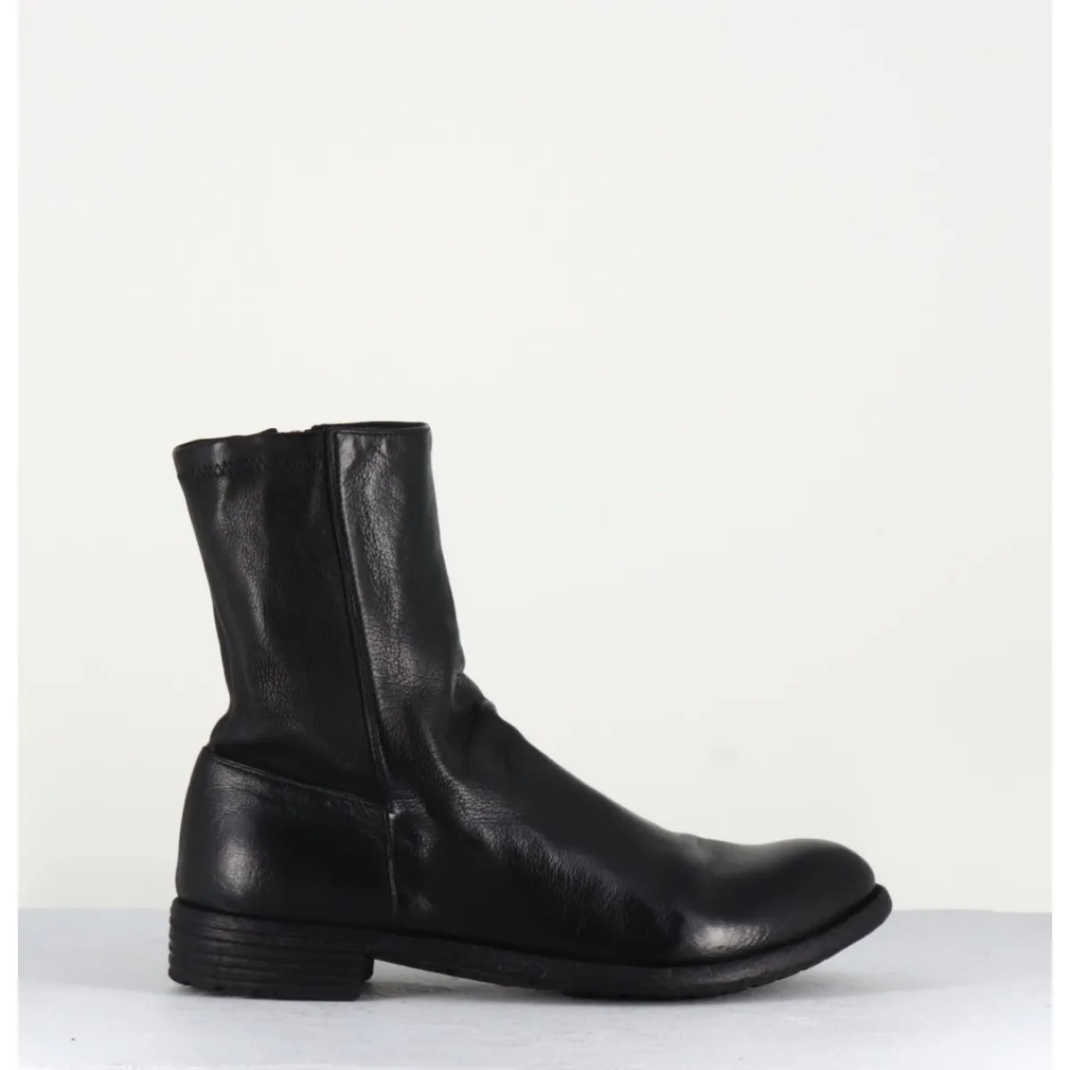 Boots^OFFICINE CREATIVE Bottines en cuir & arrière stretch - MARS043 NERO NOIR