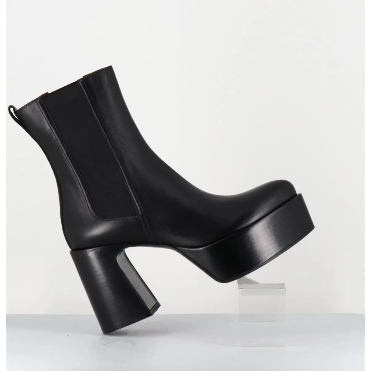 Boots | Plateformes^PREMIATA Bouts à plateforme bout pointu cuir - M6571 NAPPA NERO NOIR