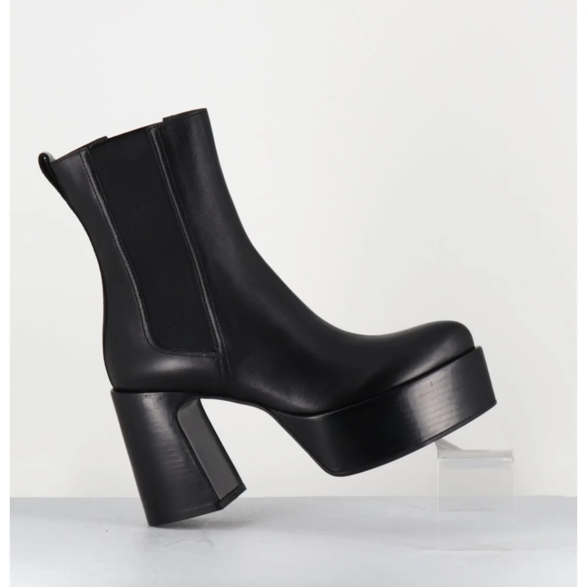 Boots | Plateformes^PREMIATA Bouts à plateforme bout pointu cuir - M6571 NAPPA NERO NOIR