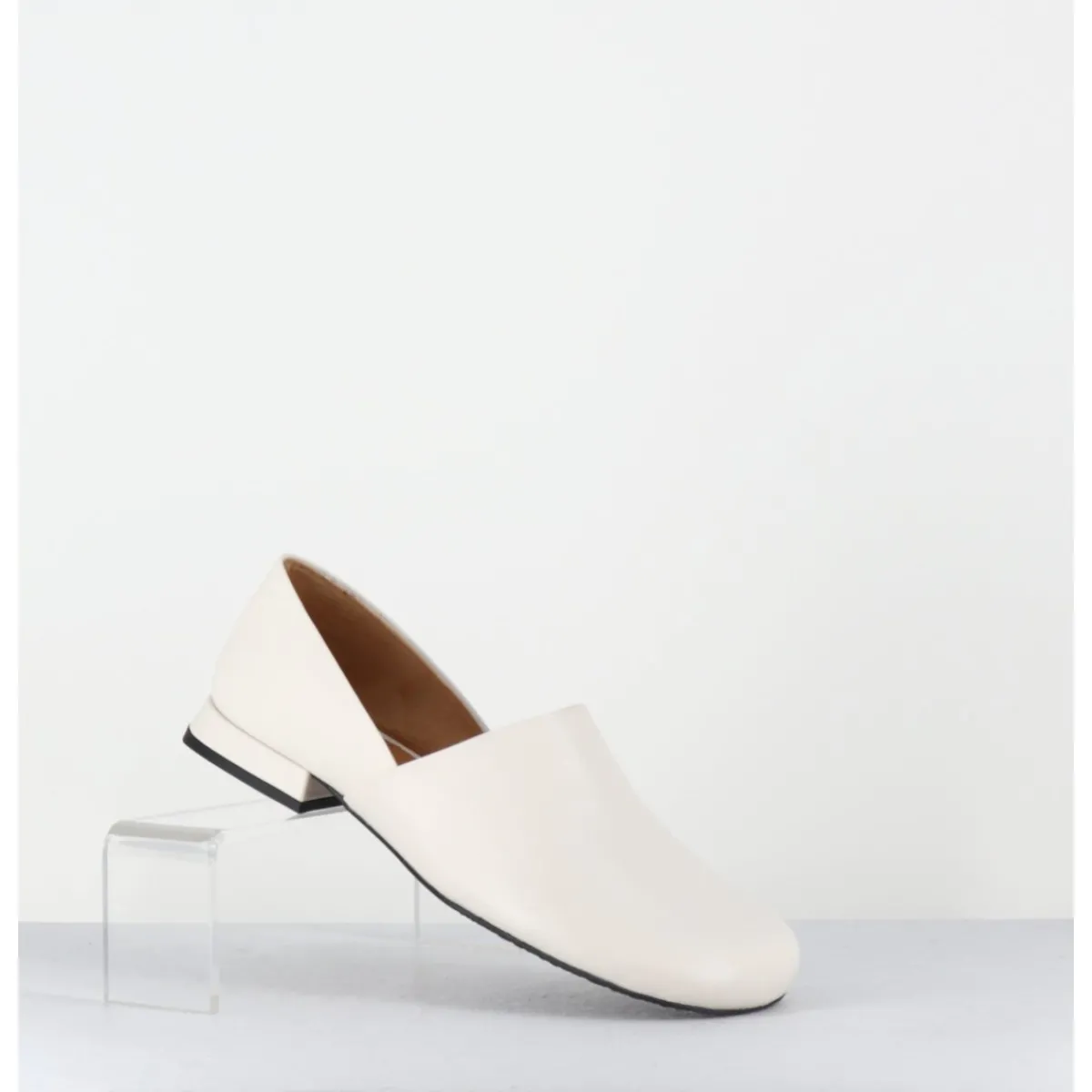 Chaussures | Ballerines^AUDLEY Chaussures minimalistes en cuir souple cassé - PAOLI MARFIL NAPPA BLANC