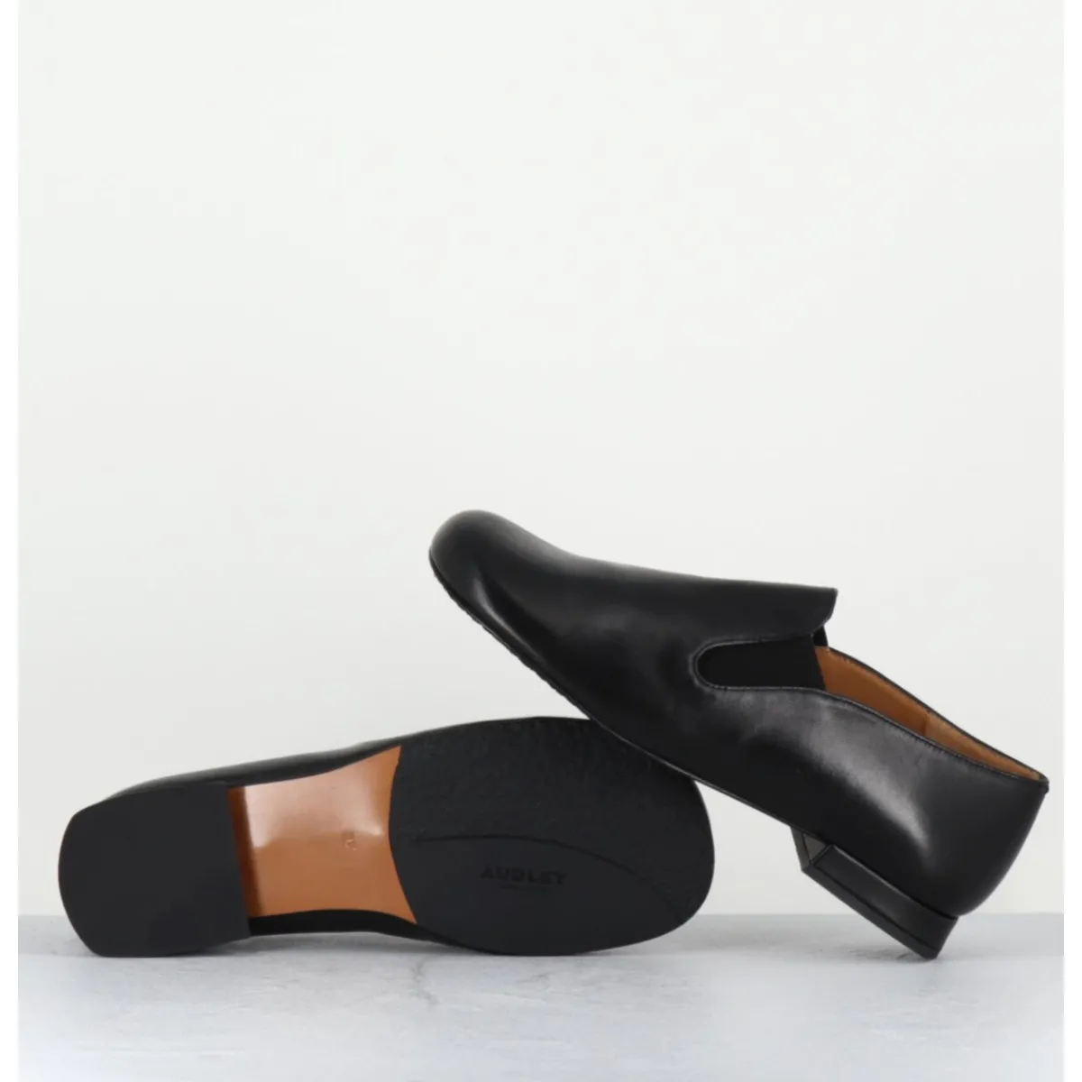 Mocassins | Chaussures^AUDLEY Chaussures minimalistes en cuir souple - LOPEZ BLACK NAPA NOIR